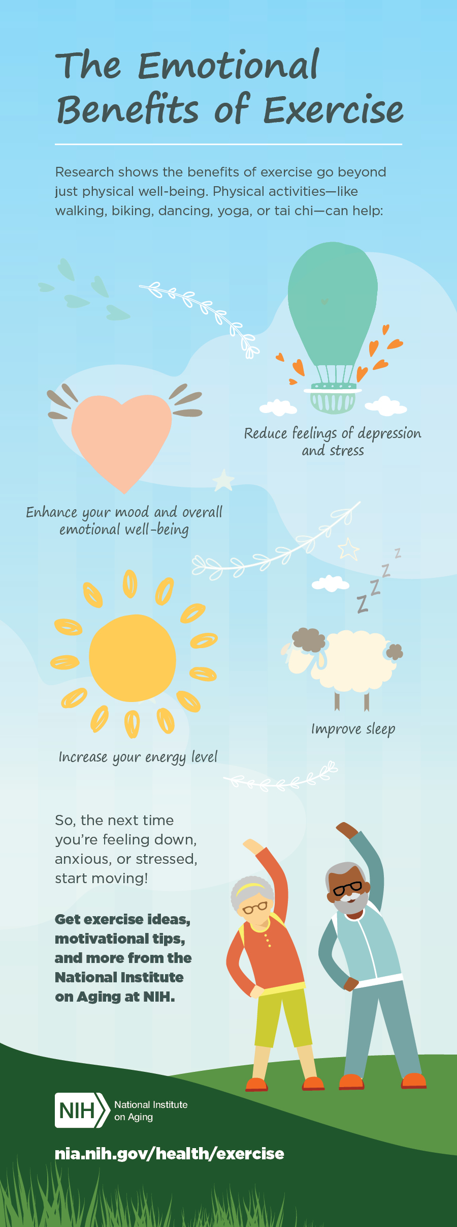 Physical benefits of physical activity: main illustration