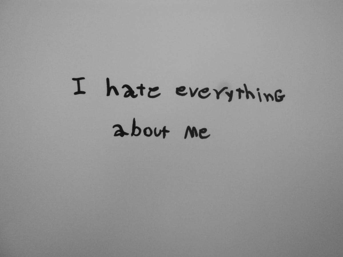 Why do i hate my self: main illustration