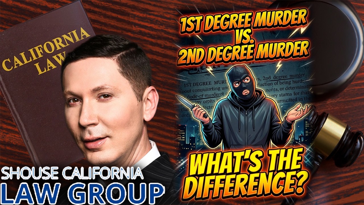 Difference between 1st and 2nd degree murder: visual explanation