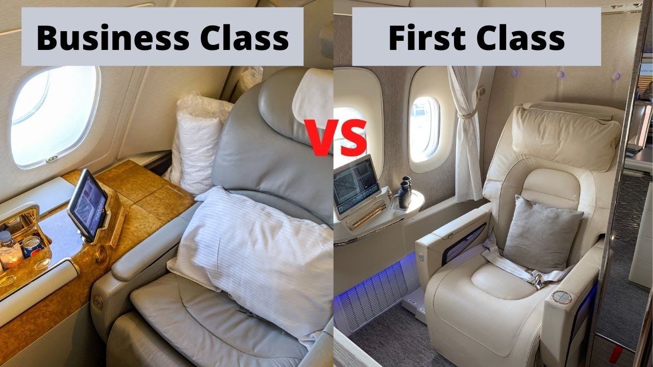 Difference between business and first class: visual explanation