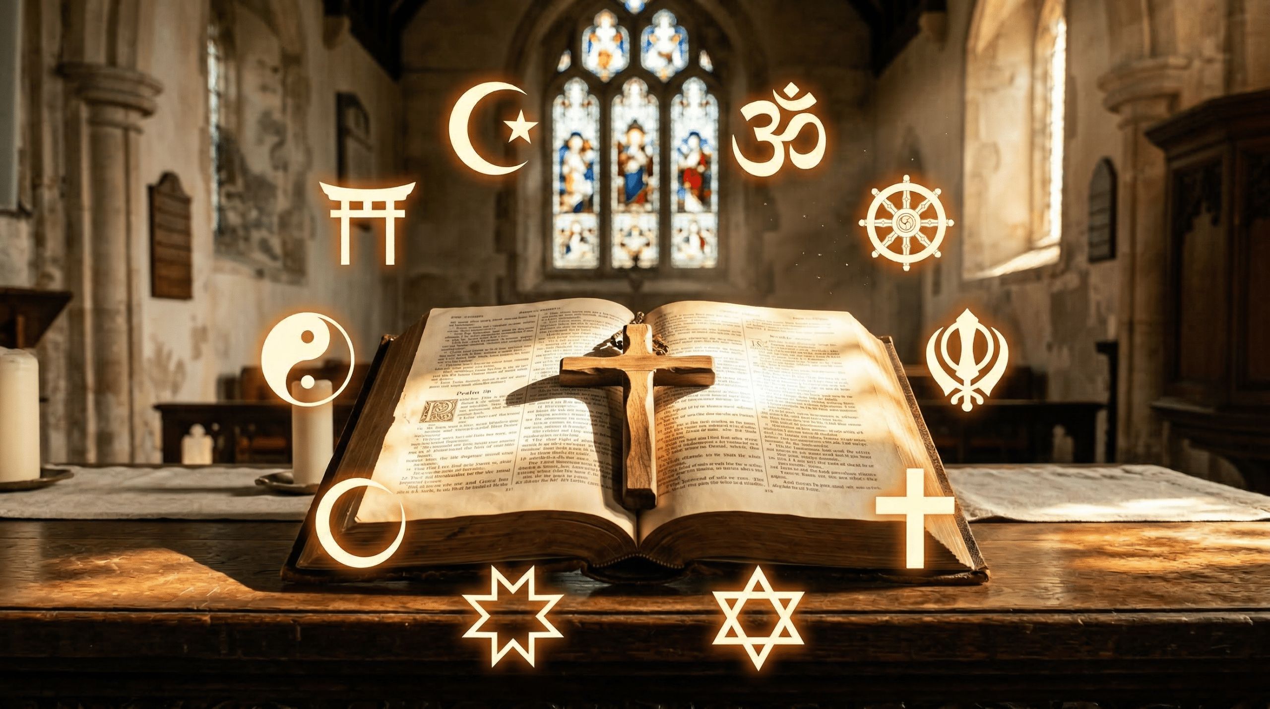 Difference between christian religions: visual explanation