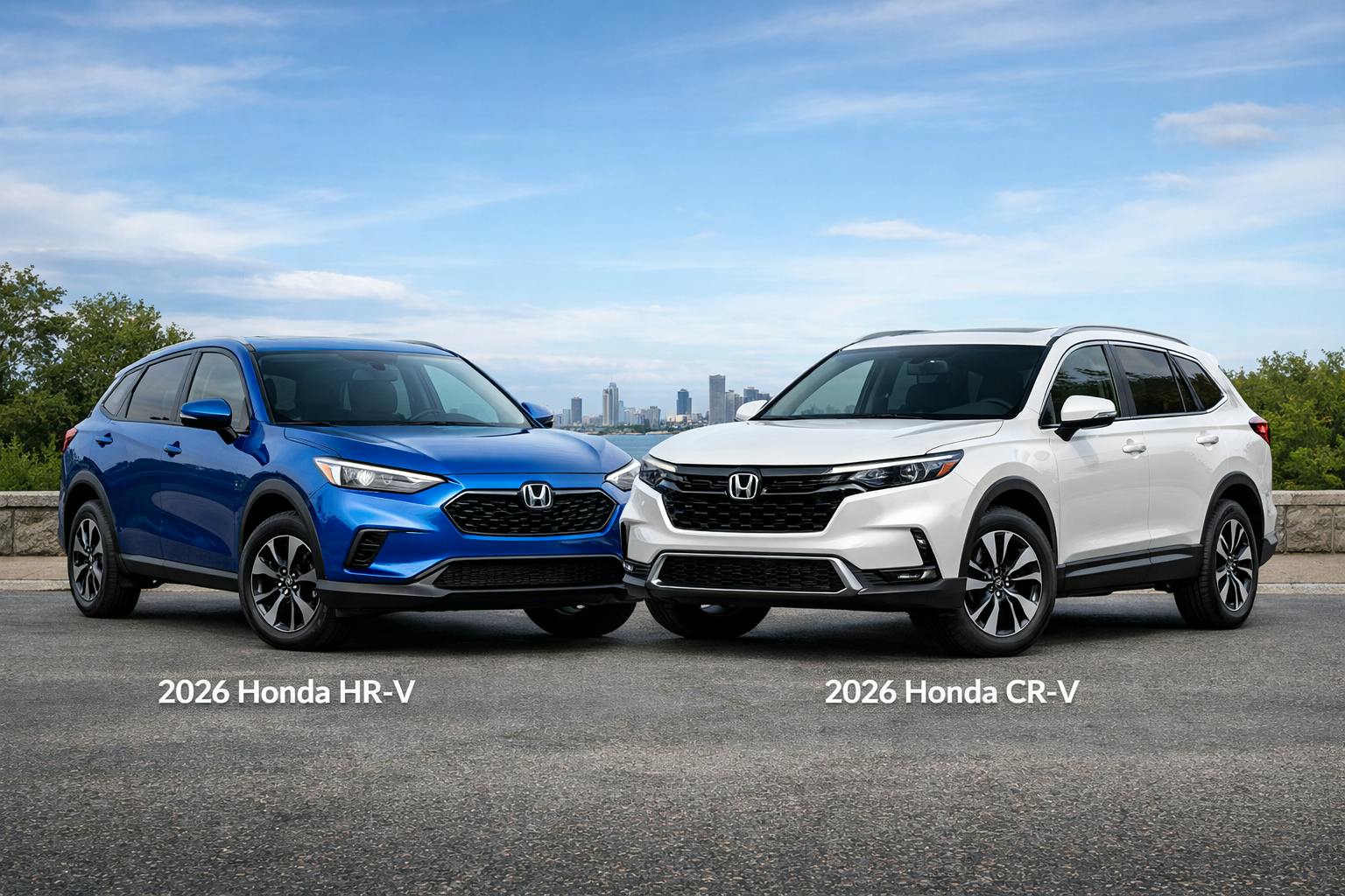 Difference between honda crv and hrv: visual explanation