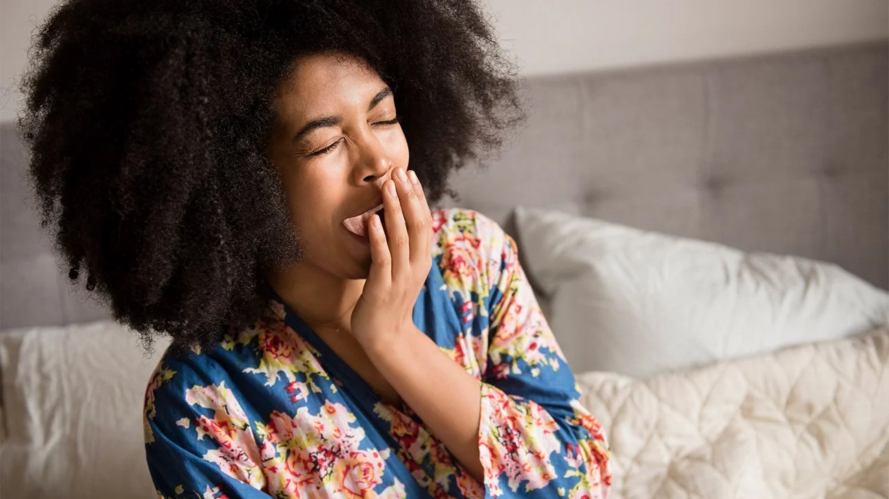 Why do we yawn when tired: visual explanation