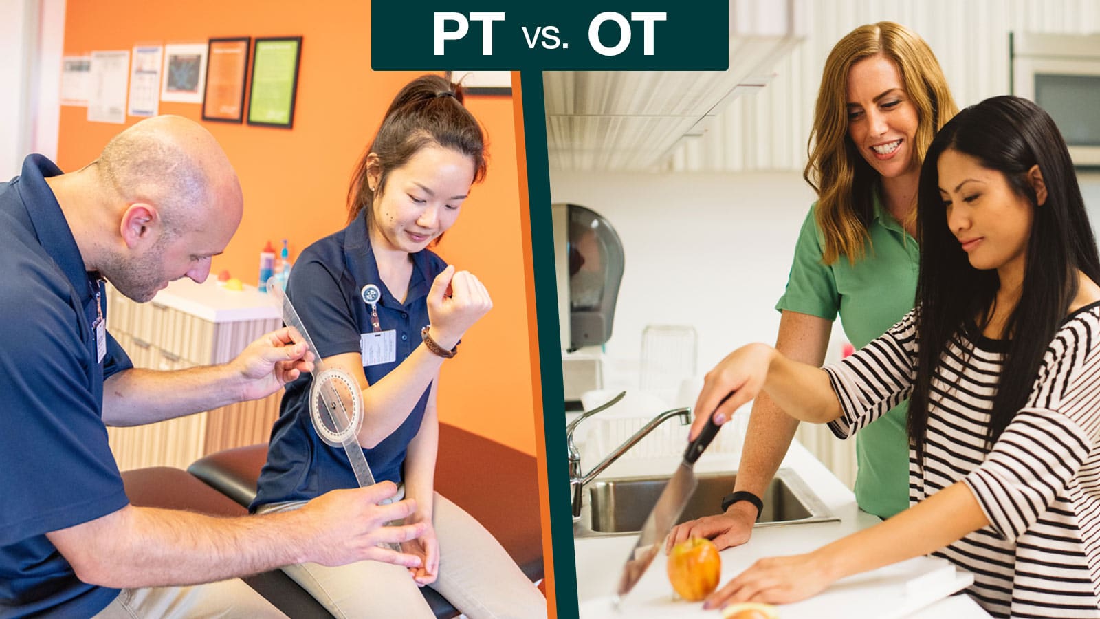 What is the difference between pt and ot: main illustration