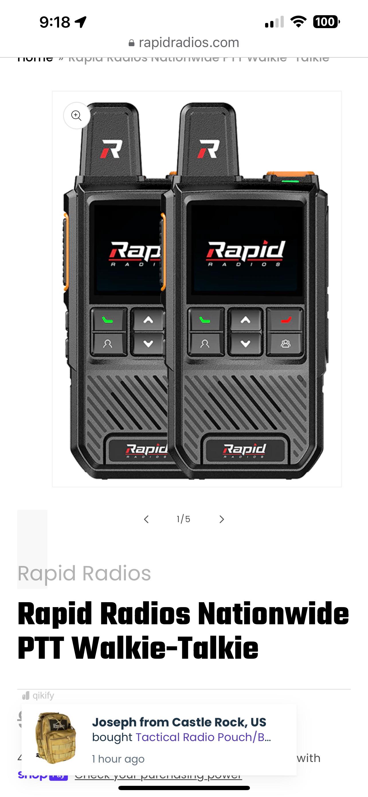 How does rapid radios work: example and key details