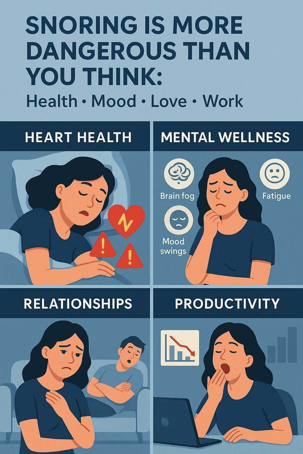 Why do we snoring: main illustration