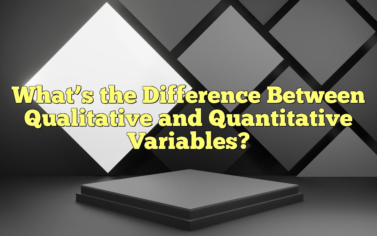 Difference between qualitative & quantitative: example and key details