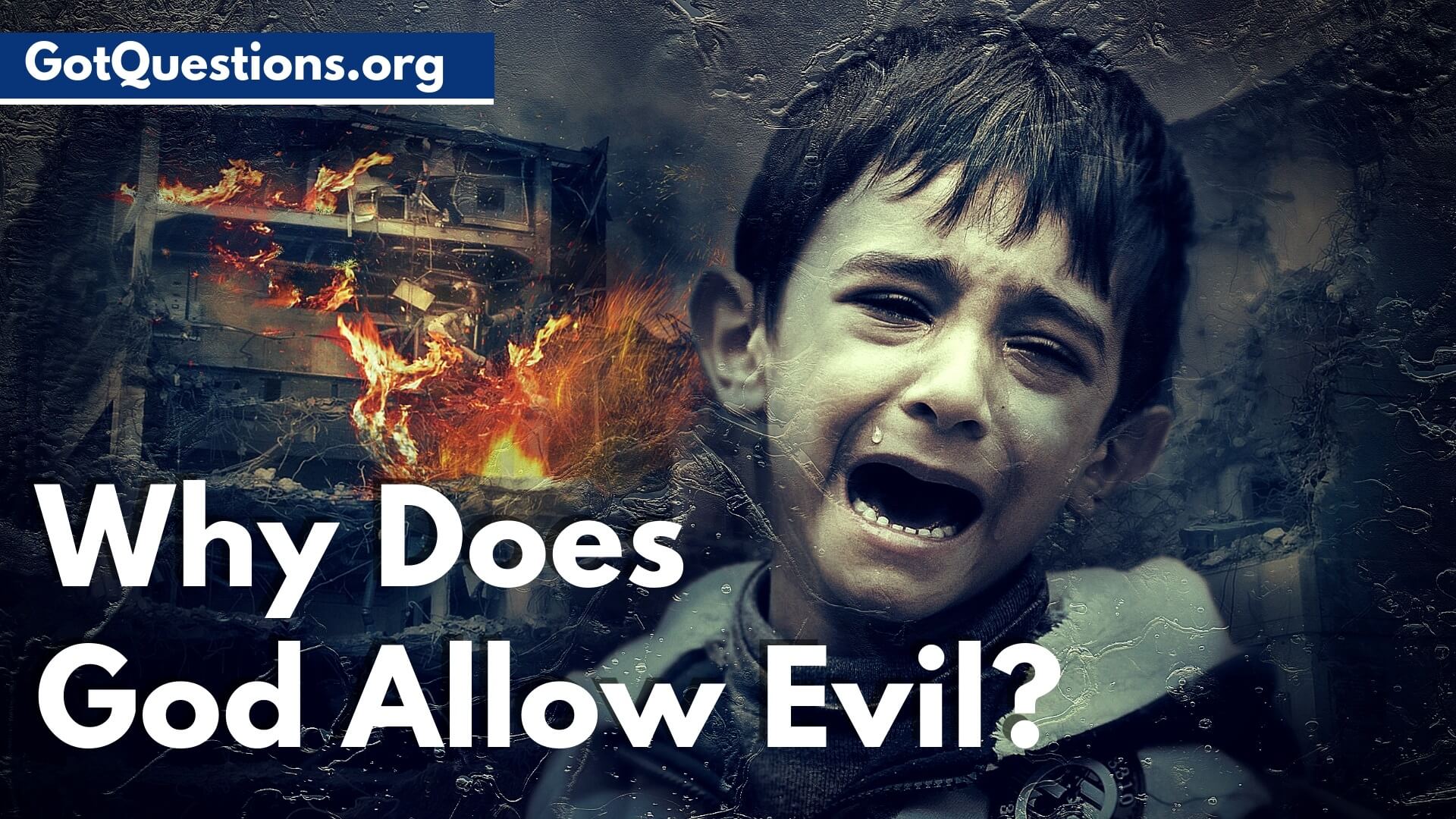 Why does god allow evil things to happen: main illustration